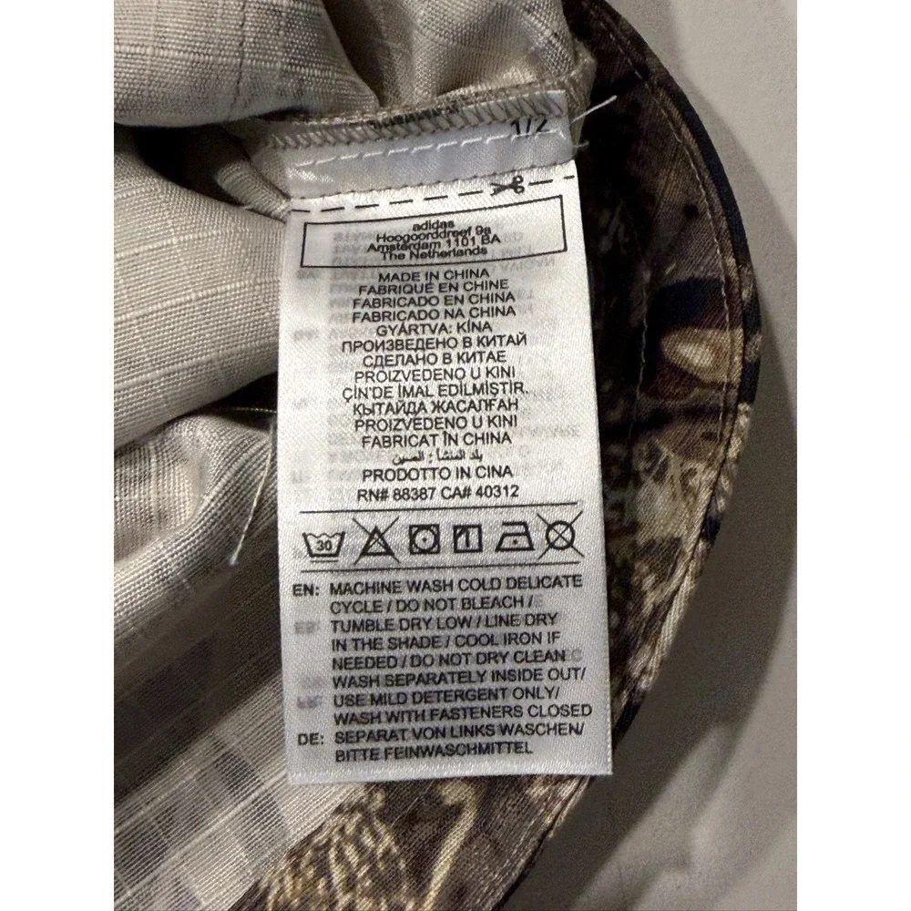 Adidas OG Camo Vest Men's M Brown Camouflage Full Zip Cotton KD6258